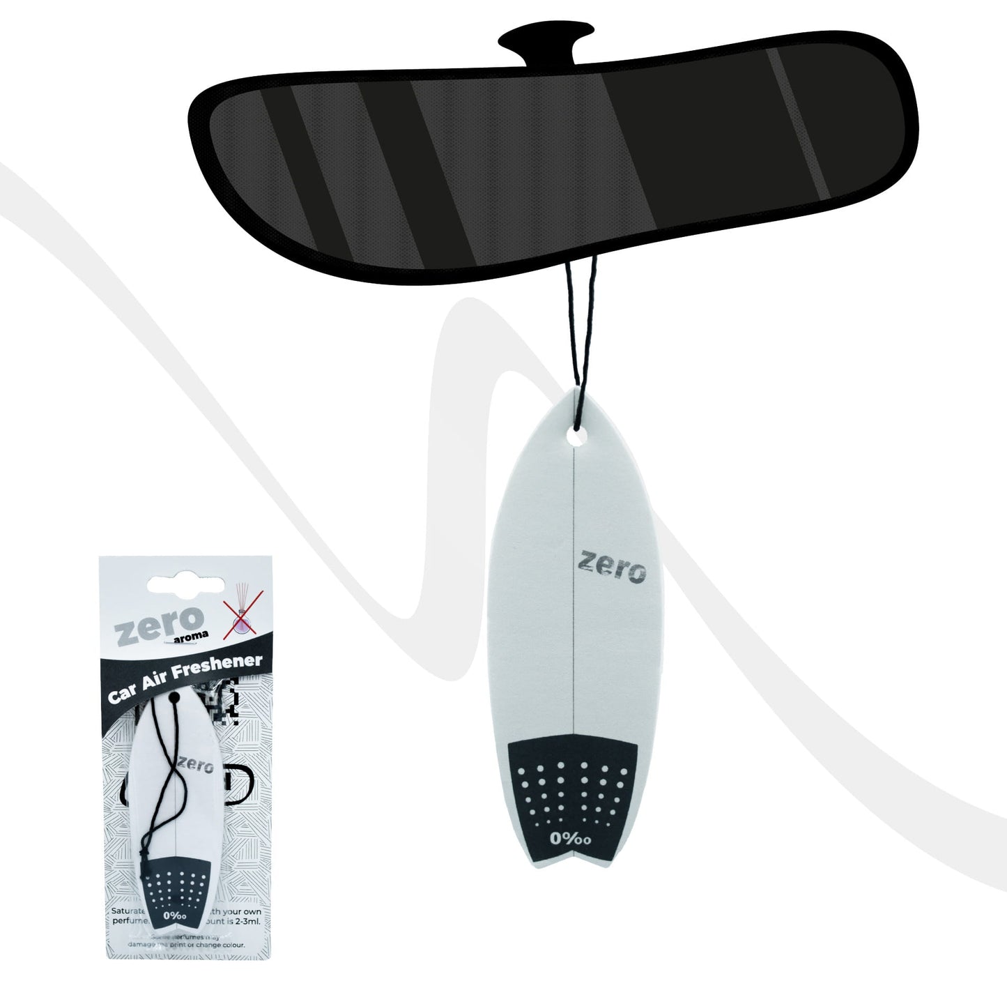Air Freshener Surf Board ZERO No Aroma