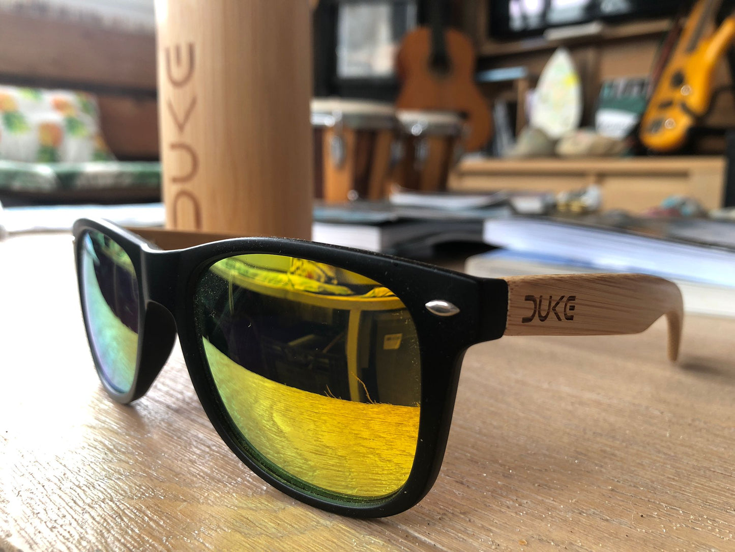 DUKE SONNENBRILLE BAMBUS / SCHWARZ