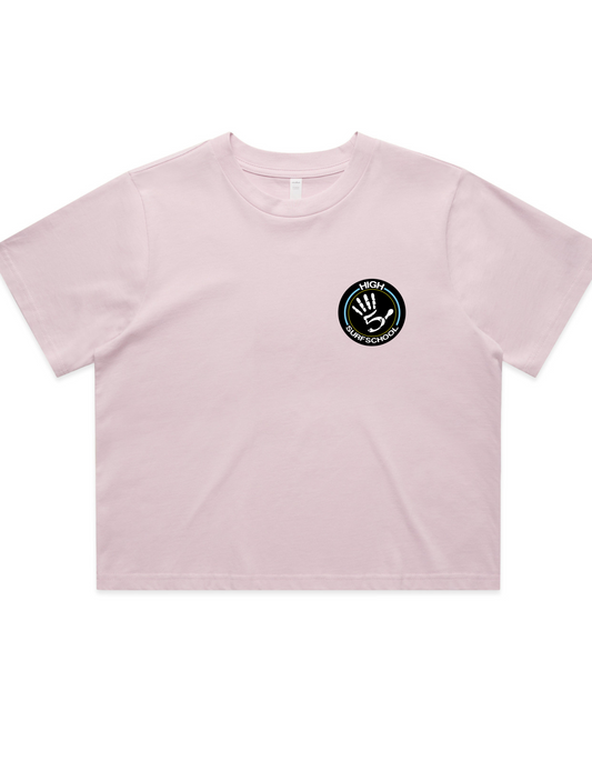 1 PRE-ORDER High5 Classic Women Crop Tee – Light pink