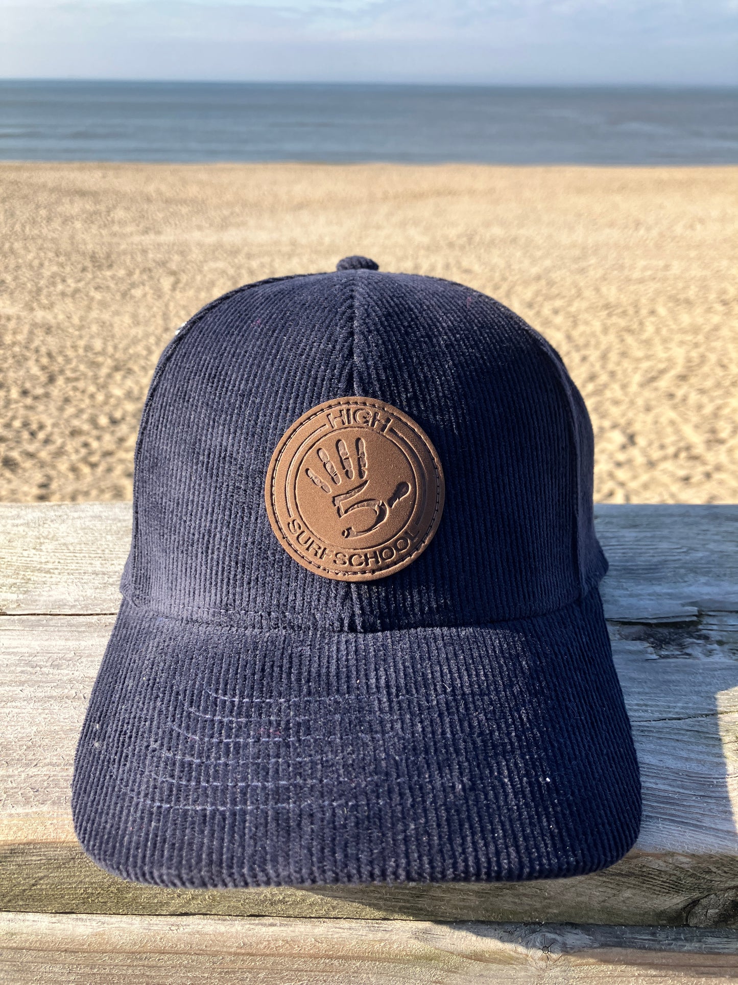 HIGH5 BASEBALLKAPPE AUS CORD MARINEBLAU