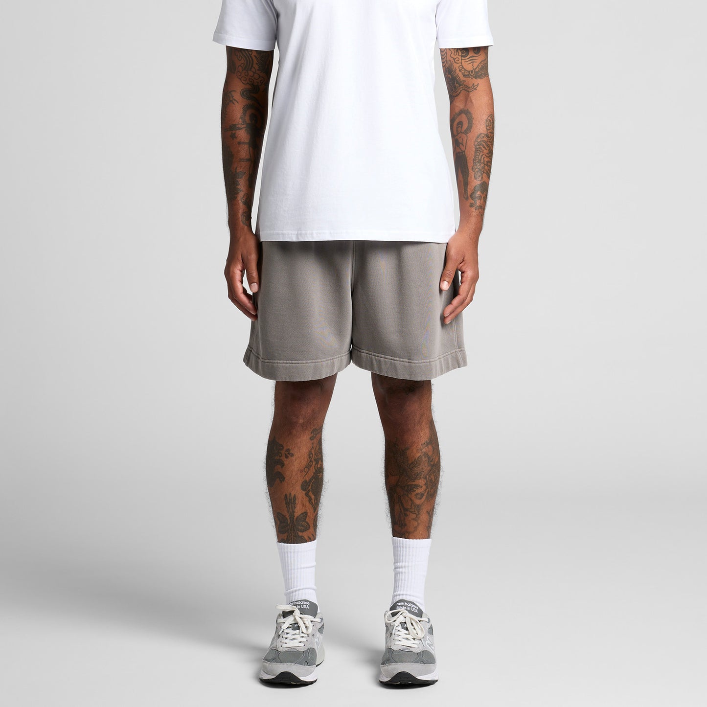 1 PRE-ORDER High5 Relax Track Shorts – Easy Going Comfort - Faded grey