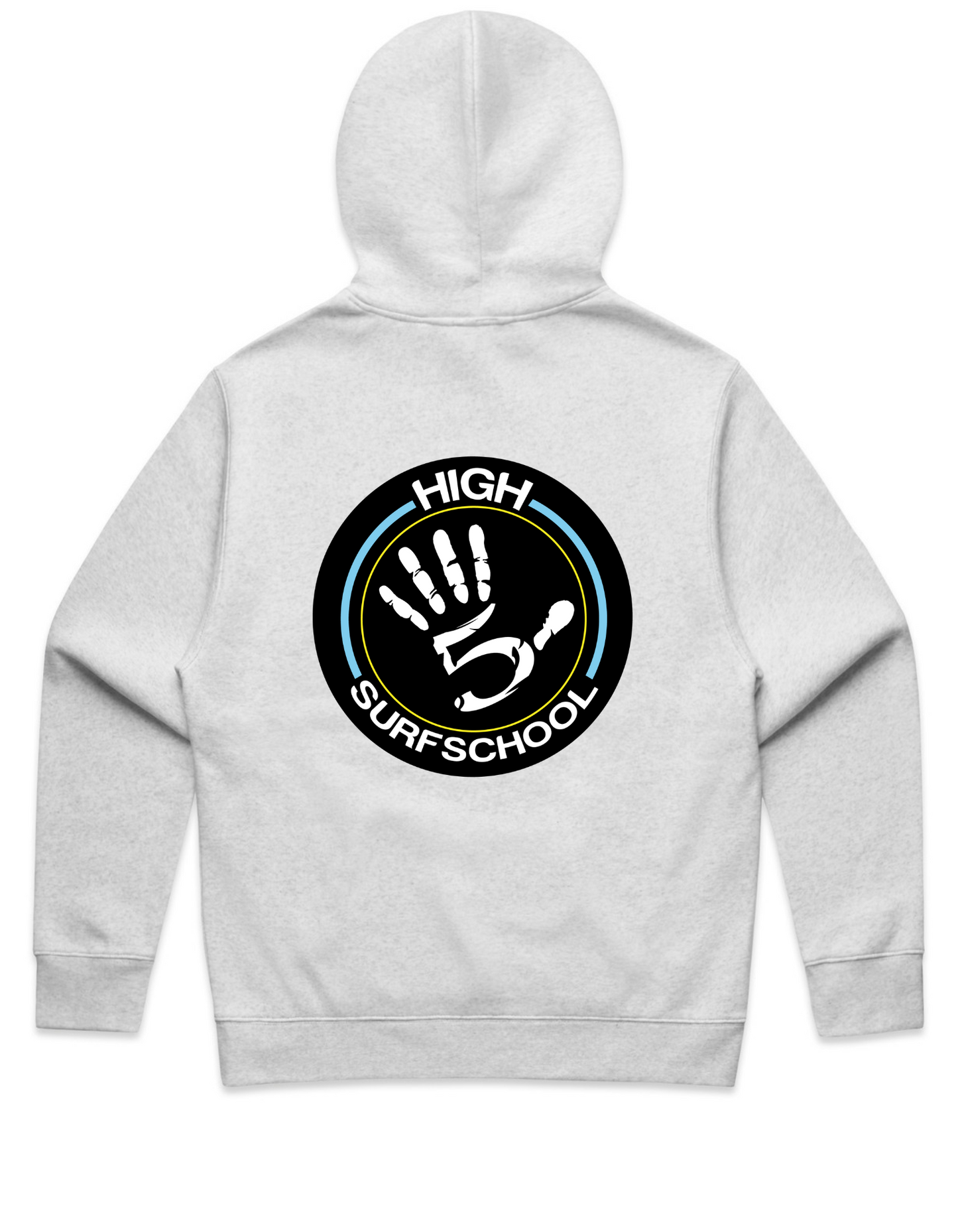1 PRE-ORDER High5 Surf Hoodie – Relaxed white heather