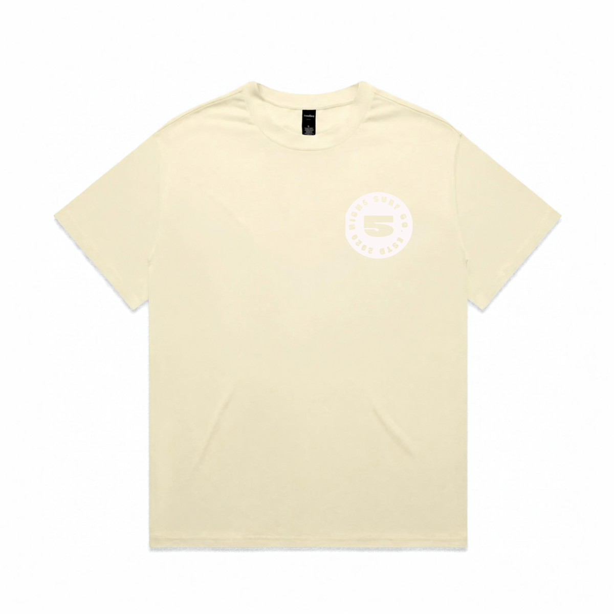 High 5 Cream T-shirt – Grote Rugprint