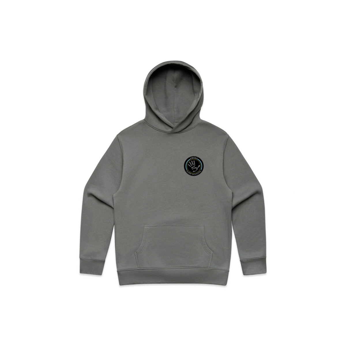 Hoodie front dark grey