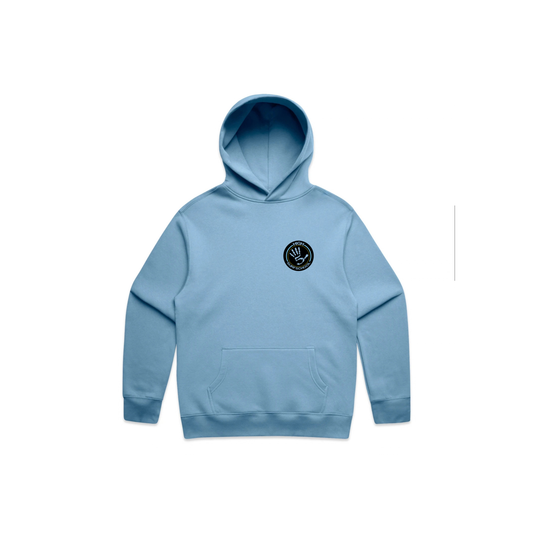 Hoodie front logo high 5 blue