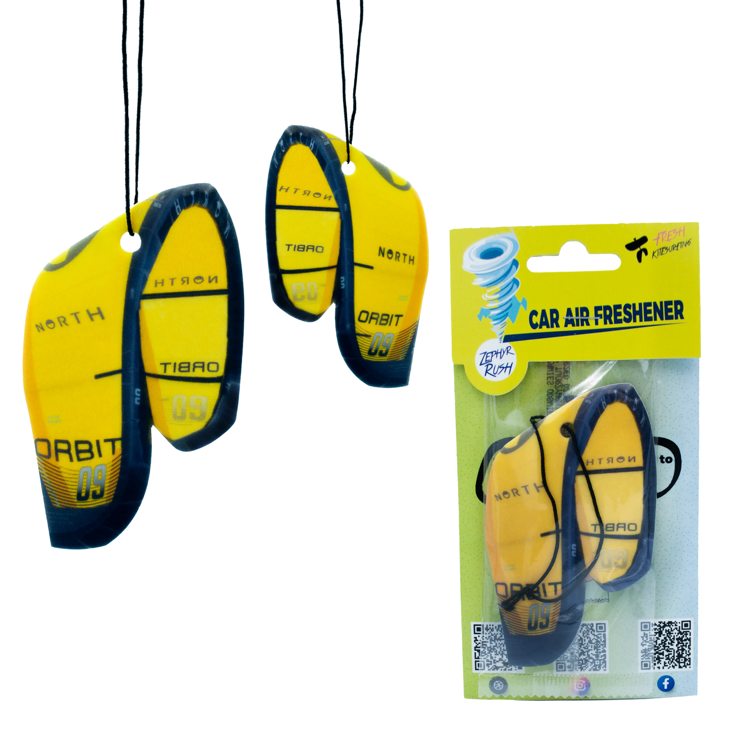 Kite North Orbit 2025 Zephyr Rush Fragrance Car Air Freshener