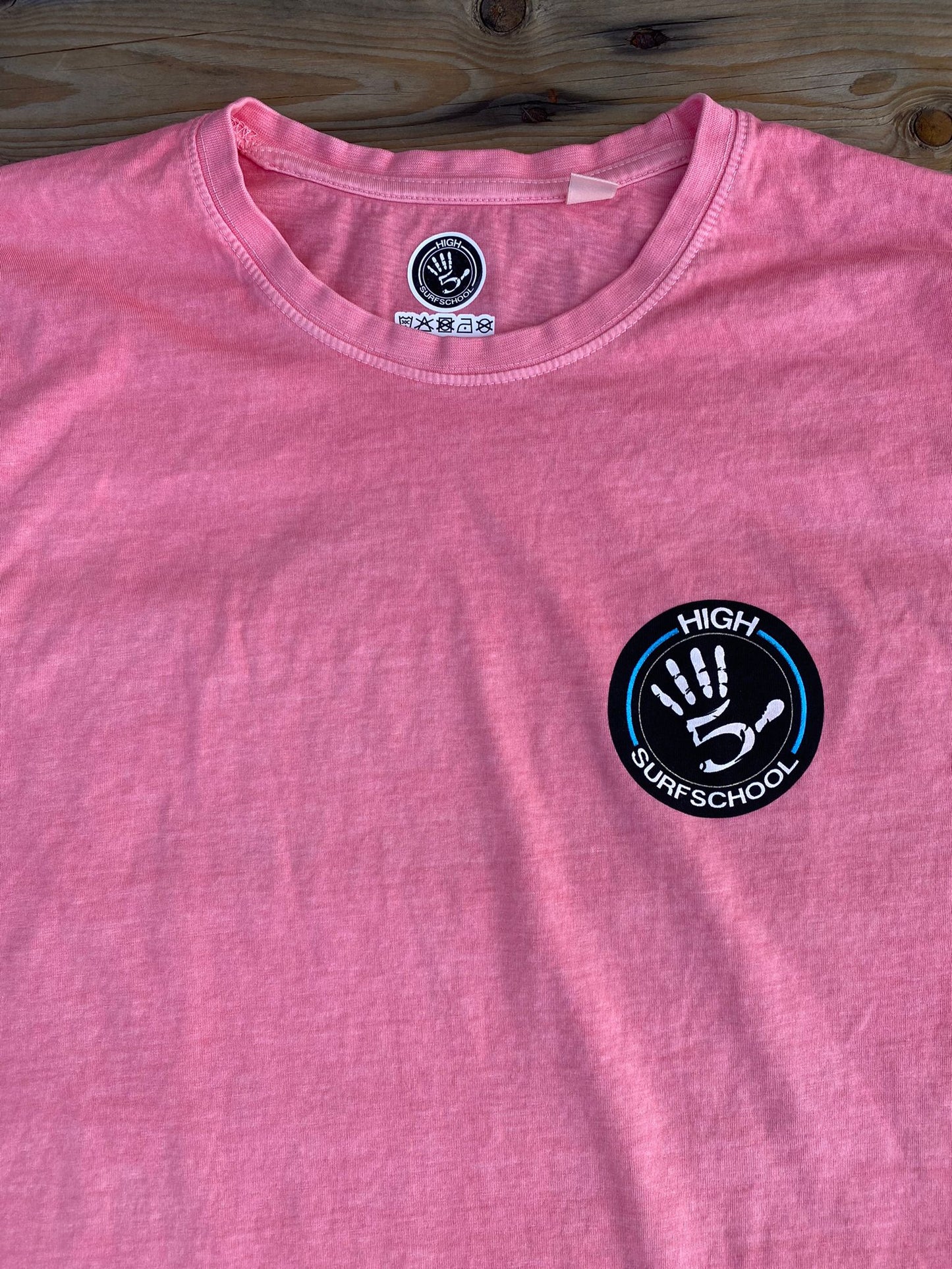 High5 stone washed pink T-shirt LIMITED STOCK!