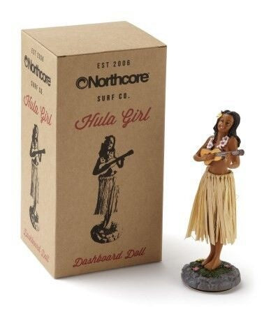 HAWAIIAN HULA GIRL DASHBOARD DOLL